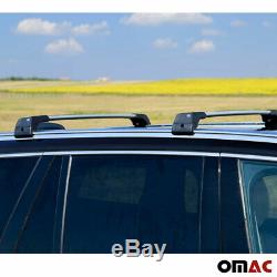 Roof Rack Cross Bars Luggage Carrier Silver Set for Audi Q7 4L 2006-2015