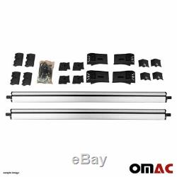 Roof Rack Cross Bars Luggage Carrier Silver Set for Audi Q7 4L 2006-2015