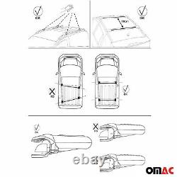 Roof Rack Rail Cross Bars Roof Set for Mitsubishi Outlander Sport 2011-2024 Gray