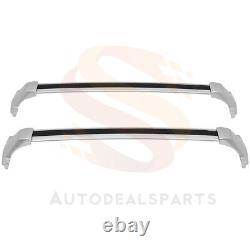Roof Rack Set Cross Bar For 2019-2020 Cadillac XT4 Luggage Cargo Carrier Silver