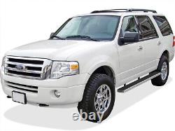 Running Board Side Step 6in Silver Fit Ford EXPEDITION SUV 4 Door 03-17