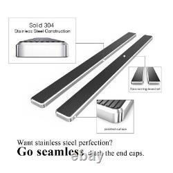 Running Board Side Step Bars 5in Stainless Steel Polished Fit Jeep Liberty 08-13