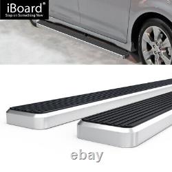 Running Board Side Step Nerf Bars 6in Aluminum Silver Fit Toyota Sienna 11-20
