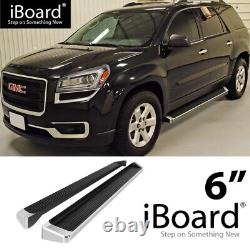 Running Board Step 6in Aluminum Silver Fit Chevy Traverse Buick Enclave 07-17