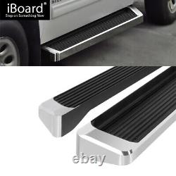 Running Board Step 6in Aluminum Silver Fit Silverado Sierra Extended Cab 99-07