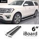 Running Board Style Bar 6in Aluminum Silver Fit Ford Expedition SUV 4-Door 18-23