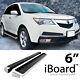 Running Board Style Side Step 6in Aluminum Silver Fit Honda Pilot 09-15