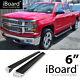 Running Board Style Side Step 6in Fit Chevy Silverado GMC Sierra Crew Cab 01-07