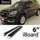 Running Board Style Side Step 6in Silver Fit Chevrolet Traverse GMC Acadia 09-17