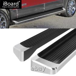 Running Board Style Side Step 6in Silver Fit Ford Expedition EL 07-17