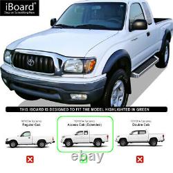 Running Board Style Side Step 6in Silver Fit Tacoma Xtra Cab 95-04