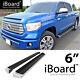 Running Board Style Step 6in Aluminum Silver Fit Toyota Tundra CrewMax Cab 07-21