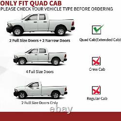 Running Boards for 2009-2018 Dodge Ram 1500 Quad Cab Steel 6 Nerf Bar Side Step