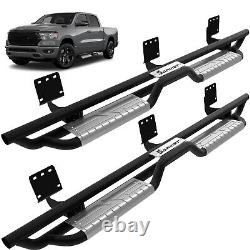 Running Boards for 2019-2025 Dodge Ram 1500 Crew Cab New Body Silver Step Bars