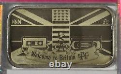 SAC 2021 1ozt. 999 Silver Welcome to Britain New Nostalgic Art Bar