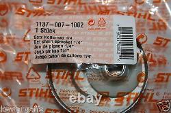 STIHL 12 inch carving kit bar 1/4 pitch with chain and sprocket for MS192T 200T