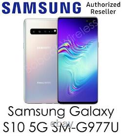 Samsung Galaxy S10 5G G977U Crown Silver 256GB For AT&T and Cricket Wireless 5G
