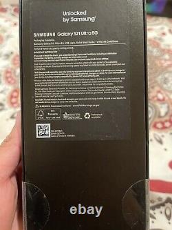 Samsung Galaxy S21 Ultra 5G SM-G998U 128GB Phantom Black FACTORY Unlocked SEALED