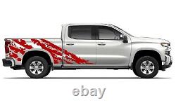 Scratches bar wrap Graphics For Chevrolet Silverado 1500 2500 lift kit bed cover