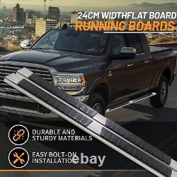 Side Step Nerf Bars Running Board for 19-22 RAM 1500 Crew Cab 4 Door, L+R