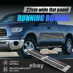 Side Step Nerf Bars Running Boards for 2007-2021 Toyota Tundra Double Cab, L+R