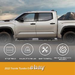 Side Step Nerf Bars Running Boards for 2022-2024 Toyota Tundra Crew Max Cab 2pcs