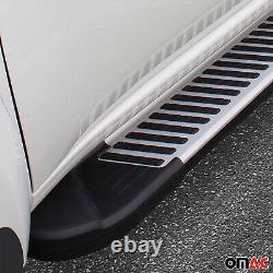 Side Step Nerf Bars Running Boards for Nissan Rogue 2014-2020 Black Silver 2Pcs