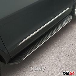 Side Step Running Boards Nerf Bars for Land Rover Range Rover 2013-21 Black Gray