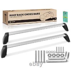 Silver Aluminum Alloy Roof Rack Cross Bars for Subaru Impreza 2012-2016 165 lbs