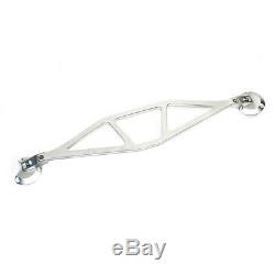 Silver Aluminum Front Upper Strut Tower Bar Brace For BMW E46 3 Series M3 98-07