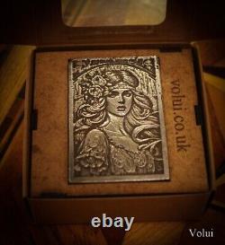 Silver Bar Art Nouveau Eleanor Design Collectable Sand Cast Hand Finished NEW