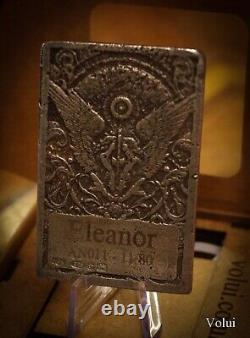 Silver Bar Art Nouveau Eleanor Design Collectable Sand Cast Hand Finished NEW