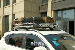 Silver Car Top Roof Rack Cross Bar Luggage Cargo Box Aluminum Alloy Universal