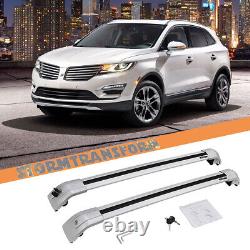 Silver Cross Bars Fit For Lincoln MKC 2015-2019 Accessories Roof Rail Rack
