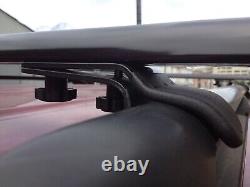 Silver Factory Roof Rail Clamp-On Ladder Van Rack 50 bar with rubber endcaps