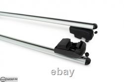 Silver Fit For CHEVROLET HHR Top Roof Rack Cross Bars Rails Lockable 2007-2011