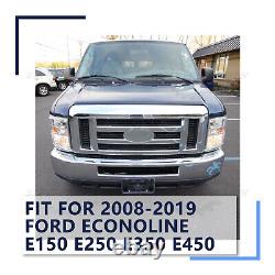 Silver Front Bumper Face Bar For 2008-2019 Ford Econoline E150 E250 E350 E450