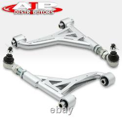 Silver Pillowball Rear Upper Adjustable Camber Kit For 1998-2005 GS300 / IS300
