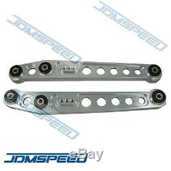 Silver Rear Lower Control Arm Subframe Brace Tie Bar For 96-00 Honda Civic EK