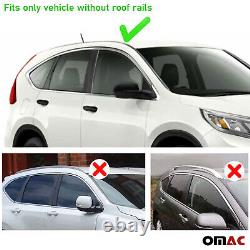 Silver Roof Rack Cross Bars Carrier Rails For Mercedes C-Class W205 CP 2016-2022