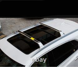 Silver Roof Rack Cross Bars Crossbars for Cadillac XT5 2017-2024 Luggage Rack