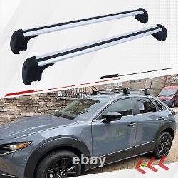 Silver Roof Rack Cross Bars Fit for Mazda CX-30 CX30 2020-2024 Cargo Bars