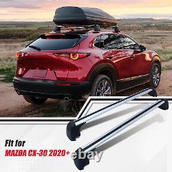 Silver Roof Rack Cross Bars Fit for Mazda CX-30 CX30 2020-2024 Cargo Bars