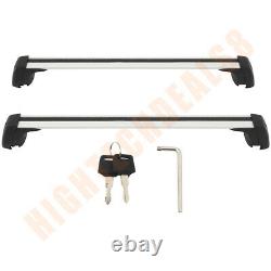Silver Roof Rack Luggage Cross Bar For 2020-21 MAZDA CX-30 Aluminum Rail with Lock