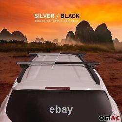 Silver Roof Rail Rack Alu. Cross Bars Luggage Carrier For Volvo XC60 2010-2017