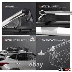 Silver Roof Rail Rack Alu. Cross Bars Luggage Carrier For Volvo XC60 2010-2017