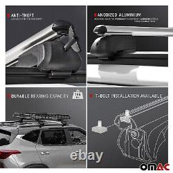 Silver Roof Rail Rack Aluminum Cross Bars Luggage Carrier For BMW X1 2013-2015