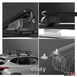 Silver Roof Rail Rack Cross Bars Luggage Carrier For Lincoln Nautilus 2019-2023