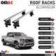 Silver Smooth Roof Rack Crossbar Luggage Carrier For RAM 1500 4 Door 2019-2023