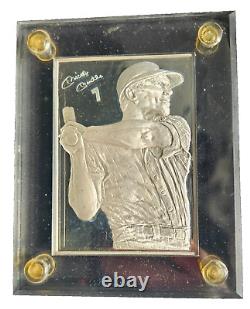 SportStrikes Mickey Mantle 6 Troy oz. 999 Fine Silver Bar /750